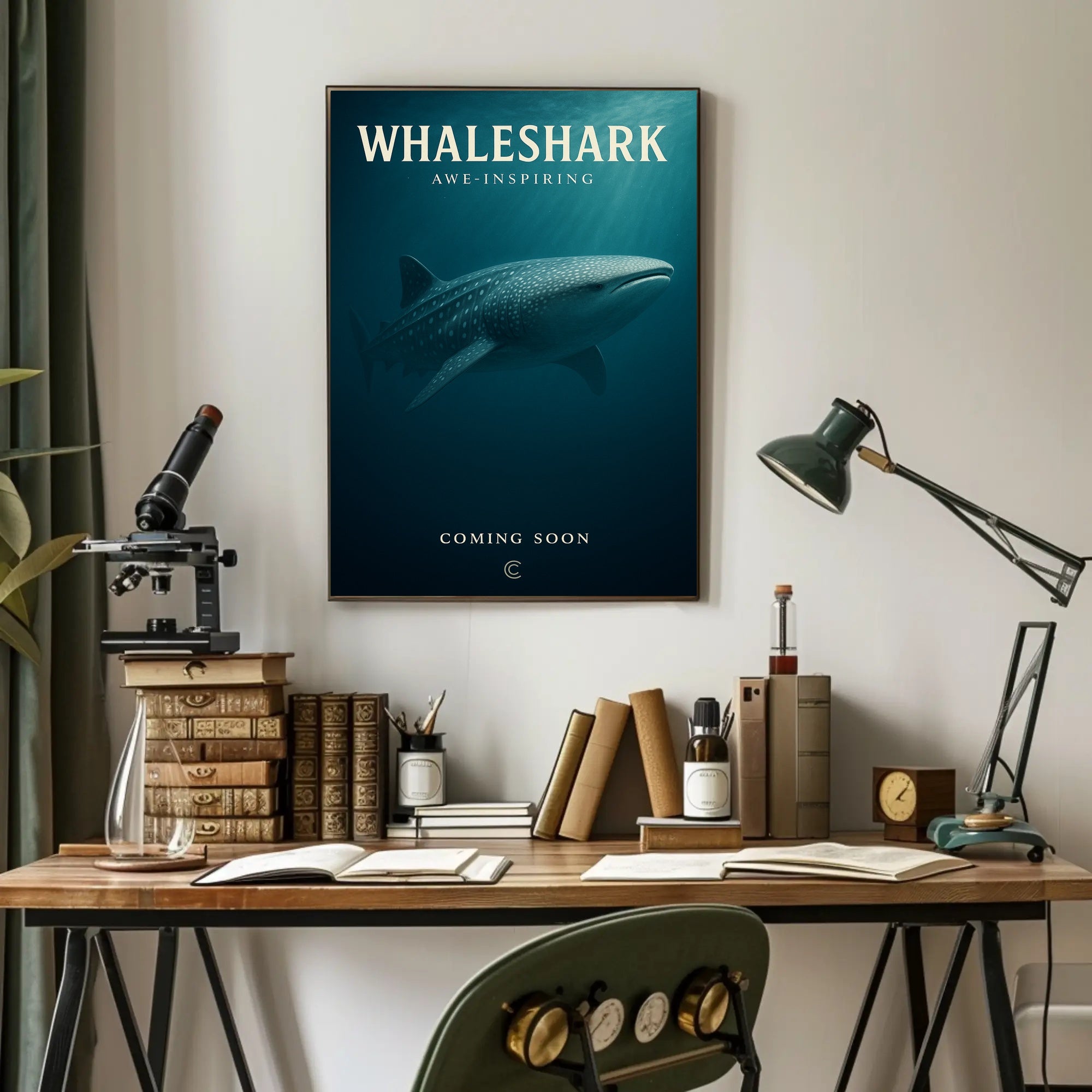 Whaleshark Awe-Inspiring Poster PosterGoat
