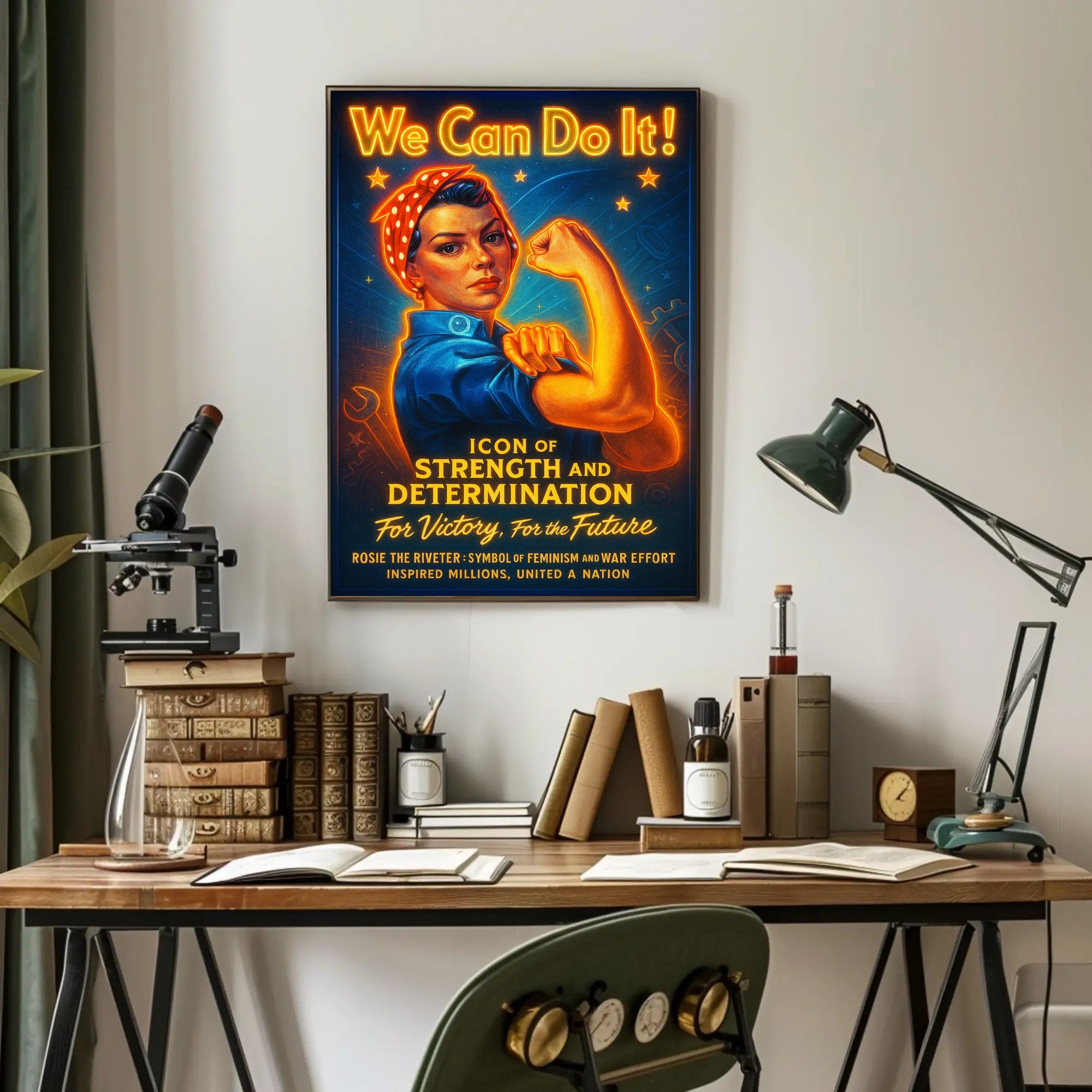 Icon of Strength and Determination Poster