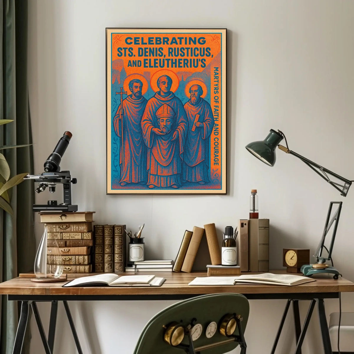 Celebrating Sts. Denis, Rusticus, and Eleutherius Poster