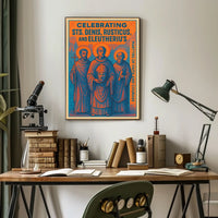 Celebrating Sts. Denis, Rusticus, and Eleutherius Poster