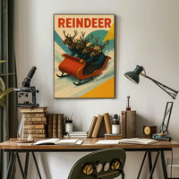 Reindeer Racing Adventure Poster