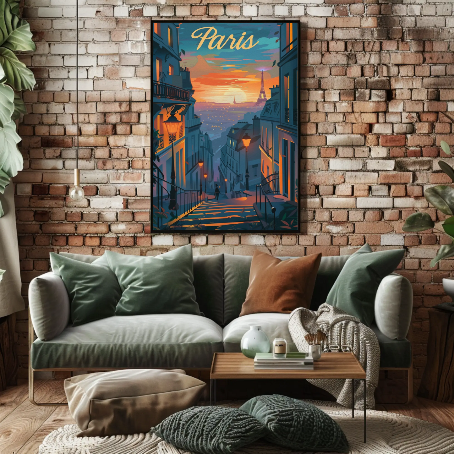Paris – Sunset Eiffel Tower from Hill View