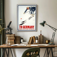 Skiing in Germany Poster PosterGoat