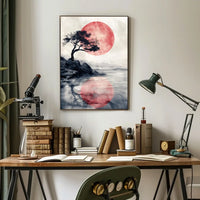 Vintage Car and Landmark Art Deco Poster