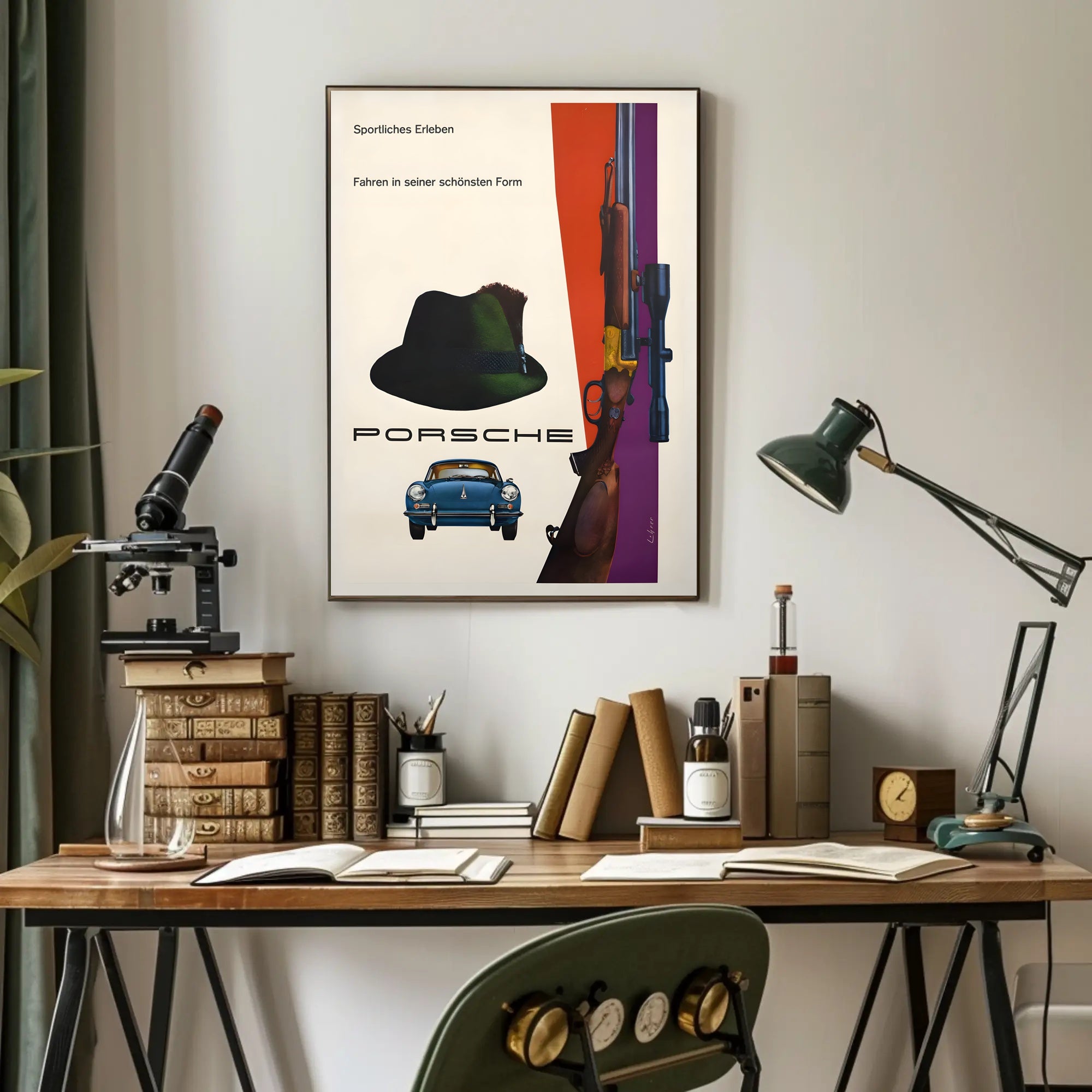Sportliches Erleben mit Porsche Poster