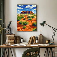 Uluru Outback Adventure Modern Art Poster