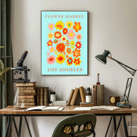 Los Angeles Flower Market Poster