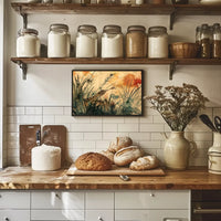 Roadrunner in Serene Watercolor Landscape Poster