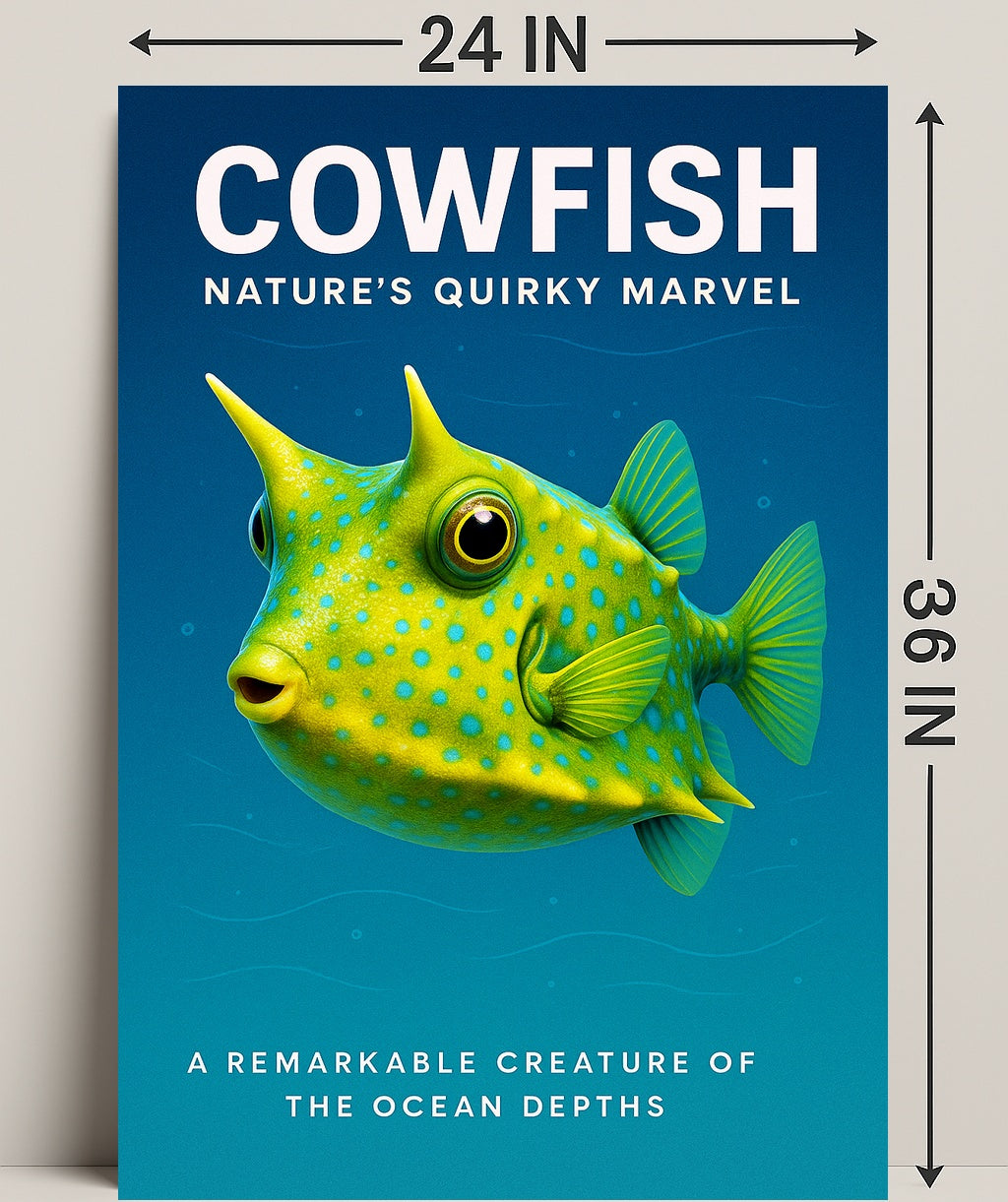 Cowfish Nature’s Quirky Marvel Poster PosterGoat