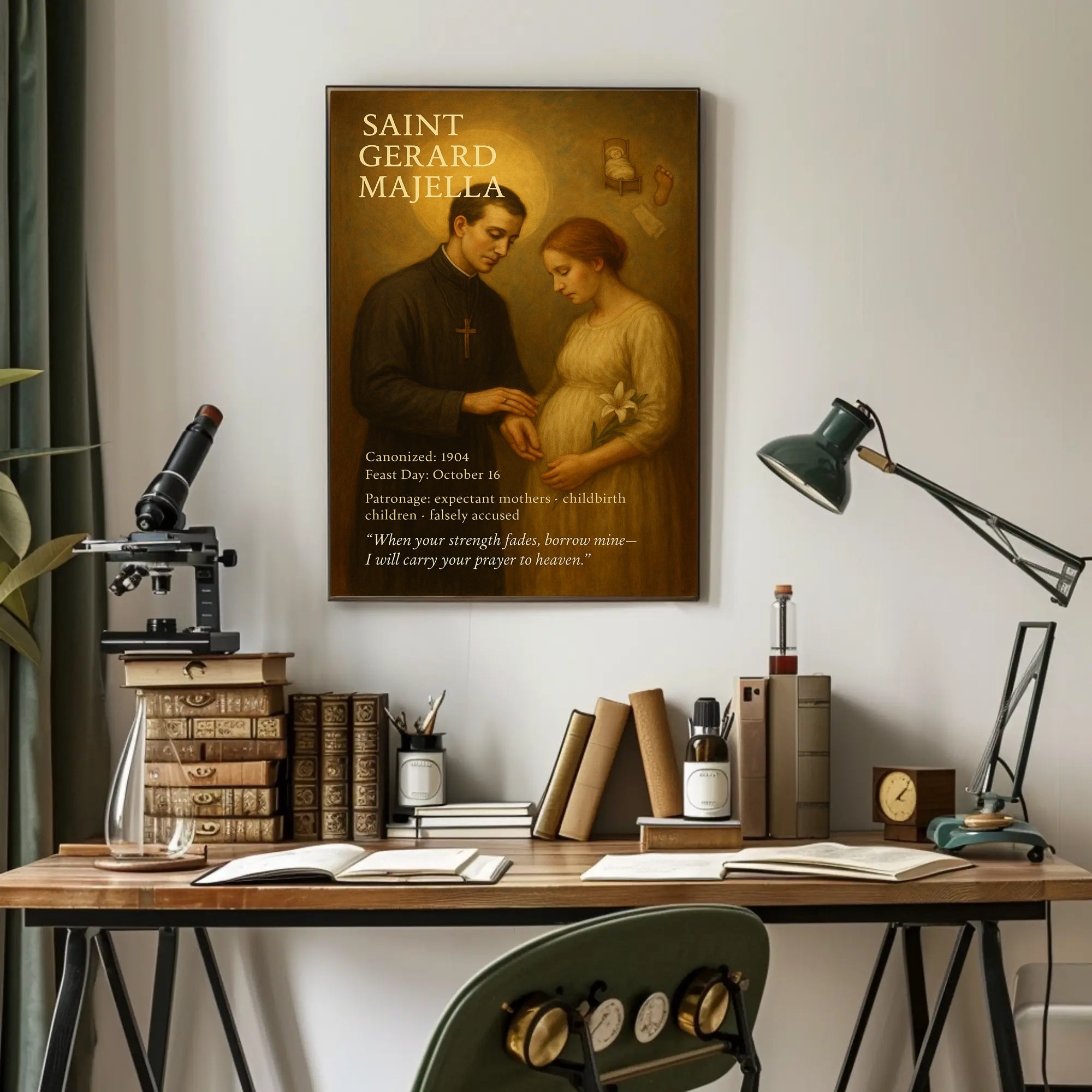 Saint Gerard Majella Religious Iconography Cultural or Heritage Poster