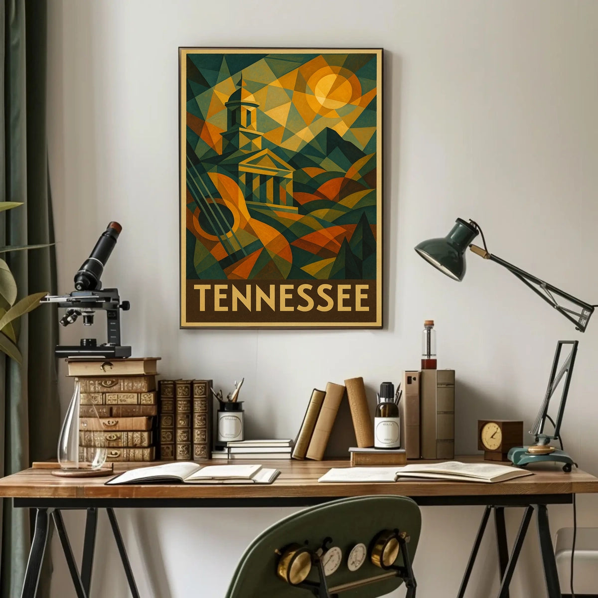 Tennessee A Geometric Tribute Poster