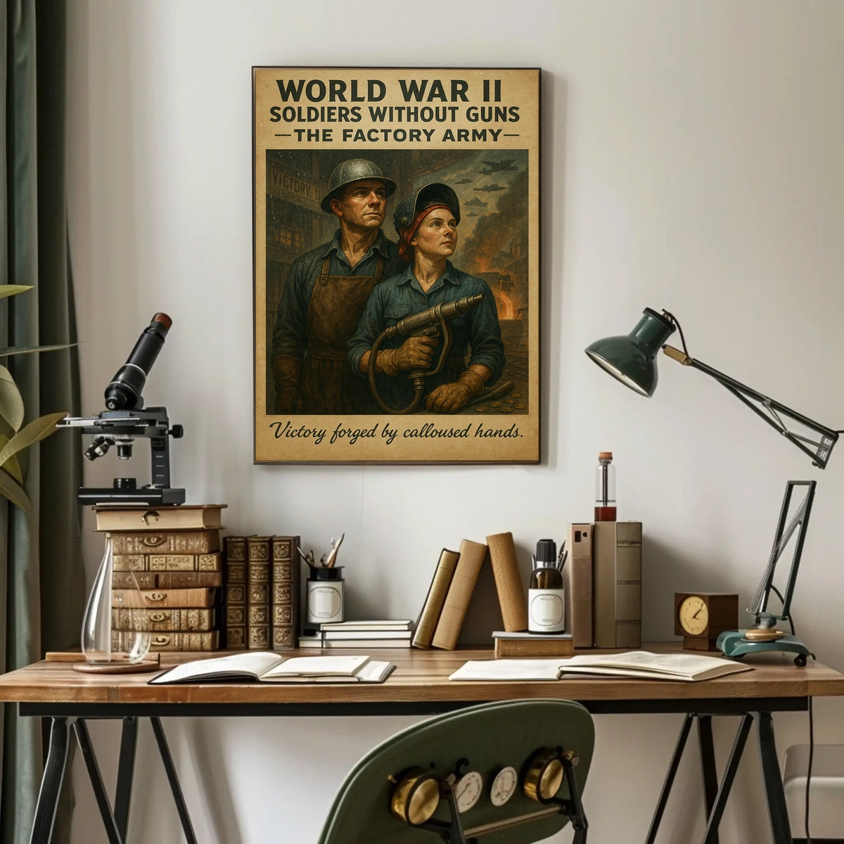 Soldiers Without Guns The Factory Army Poster