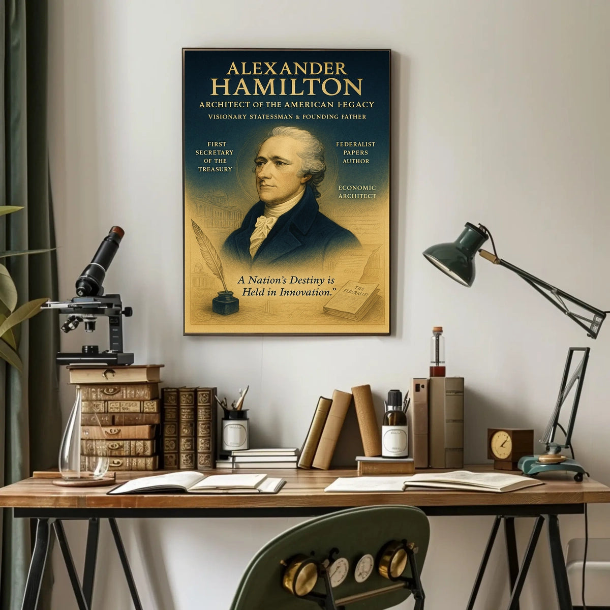 Alexander Hamilton Architect of the American Legacy Poster