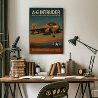 A-6 Intruder Vintage Military Recruitment Poster