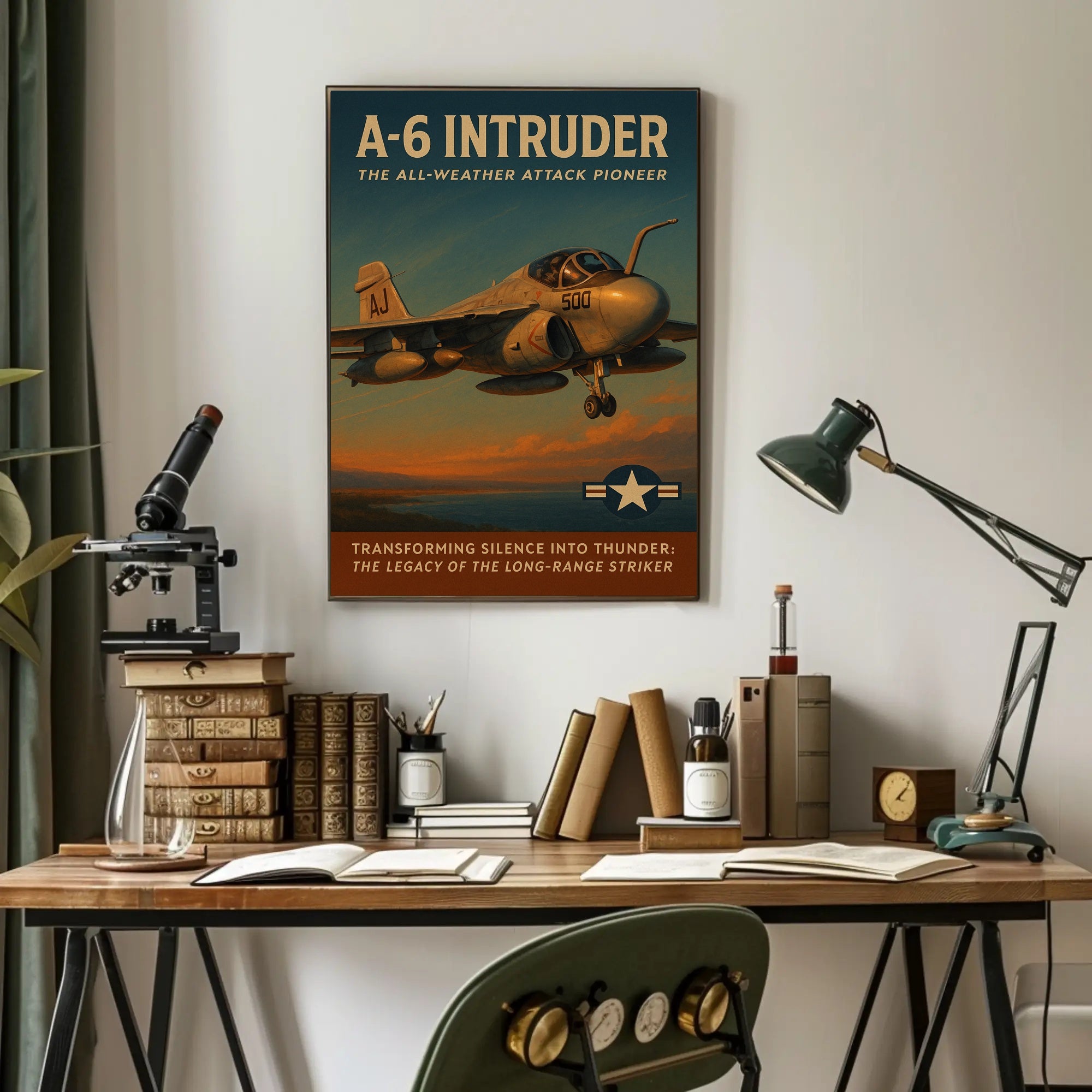 A-6 Intruder Vintage Military Recruitment Poster