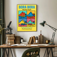 Bora Bora Pop Art Travel Poster