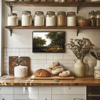 Idyllic European Countryside: Artistic Poster