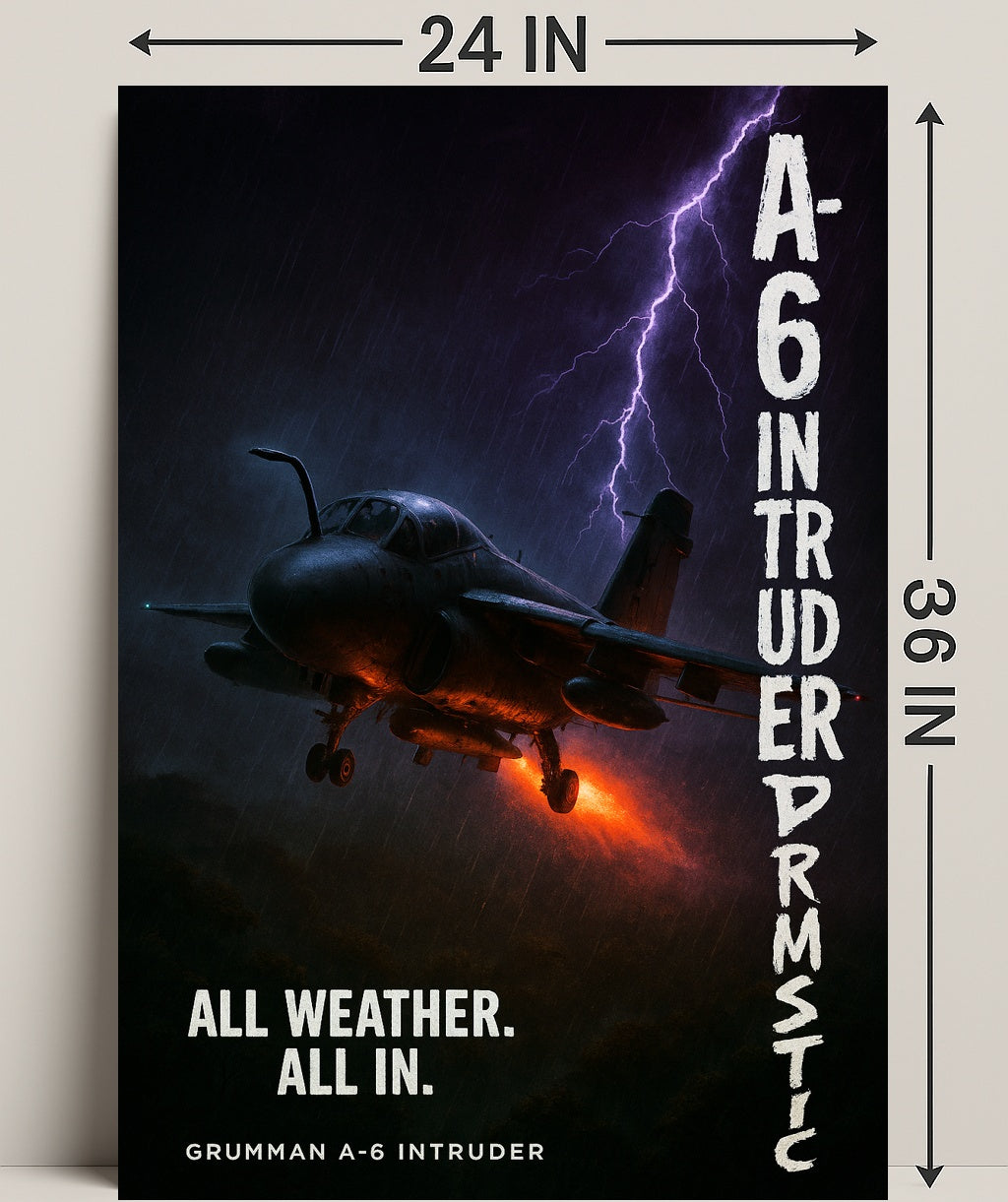 Grumman A6 Intruder All Weather Poster PosterGoat