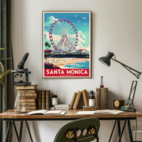 Santa Monica Ferris Wheel Poster