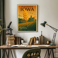 Discover Iowa Poster