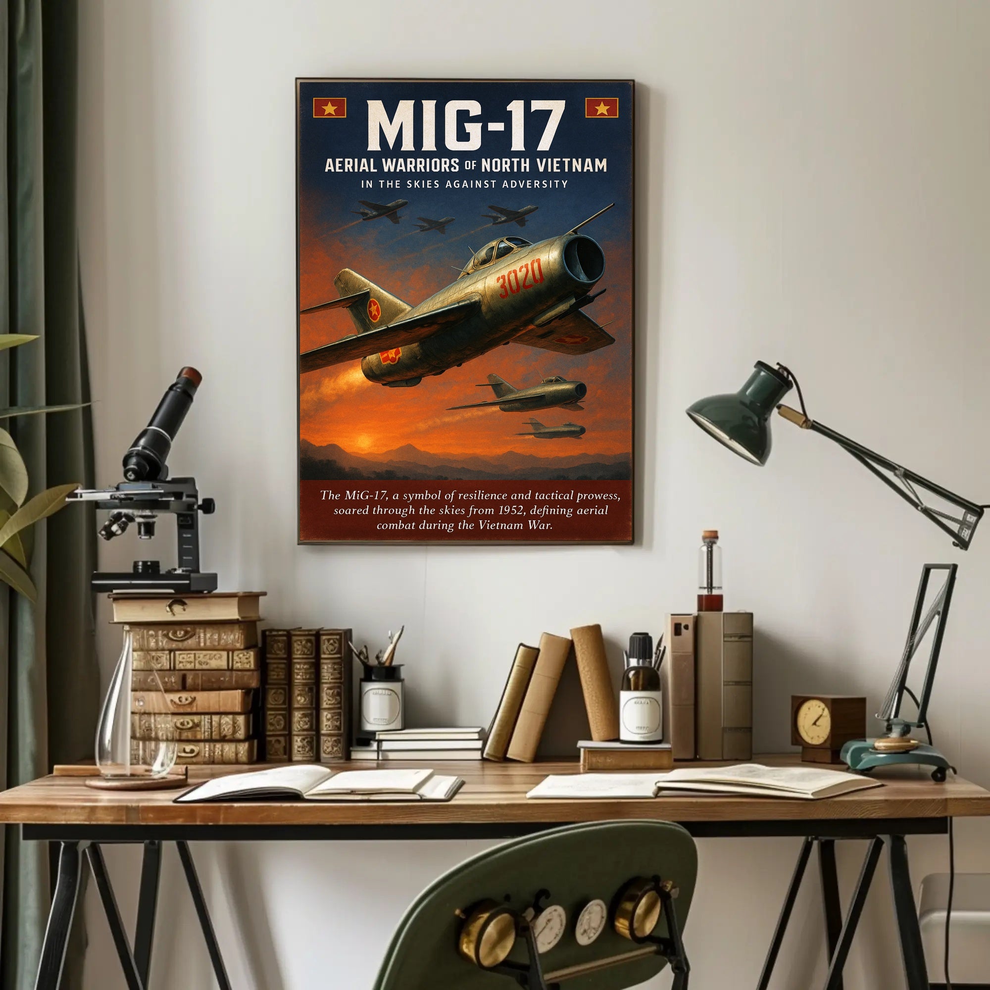 MiG-17 Aerial Warriors of North Vietnam Poster
