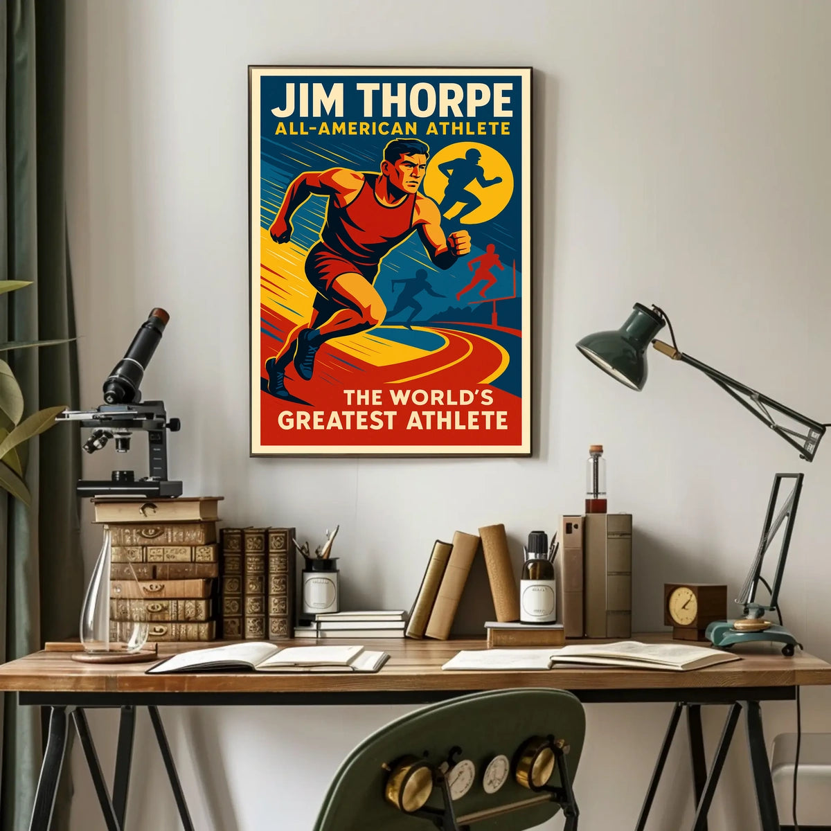 Jim Thorpe All-American Athlete Poster