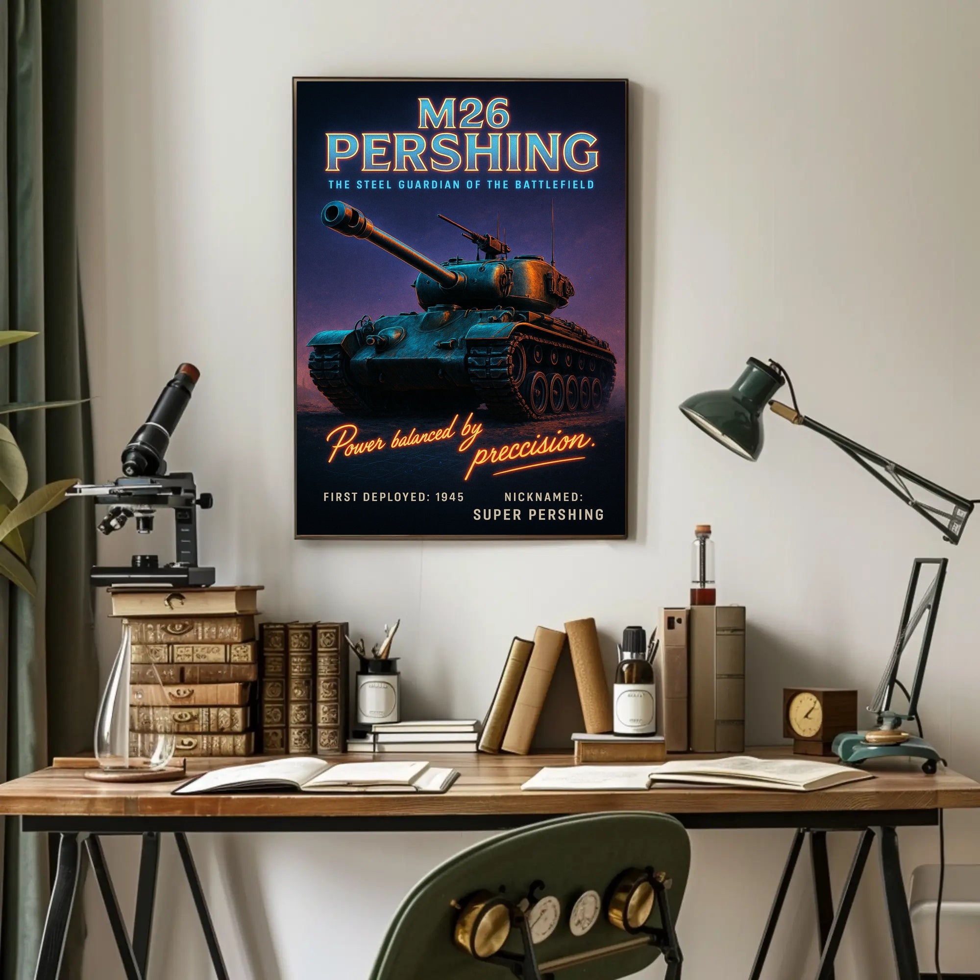 M26 Pershing The Steel Guardian Poster PosterGoat