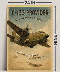 C-123 Provider Heavy-Lift Legacy Poster PosterGoat