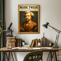 Mark Twain American Literary Icon Poster PosterGoat