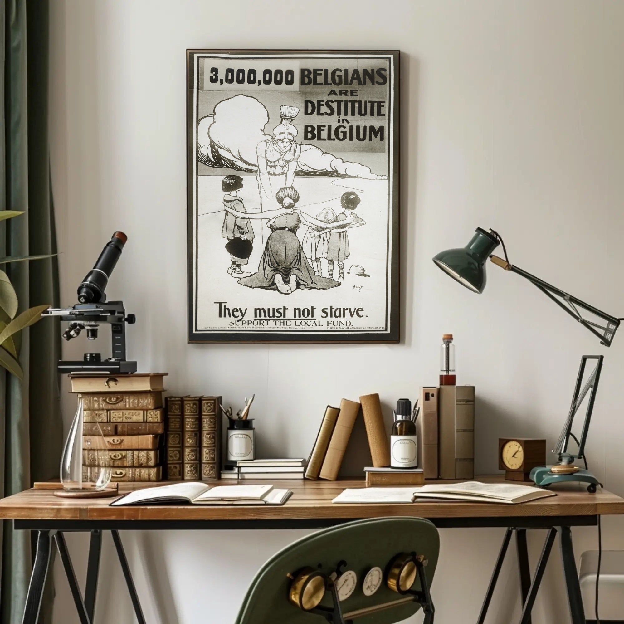 Belgium Relief Effort Compassionate Propaganda Poster PosterGoat