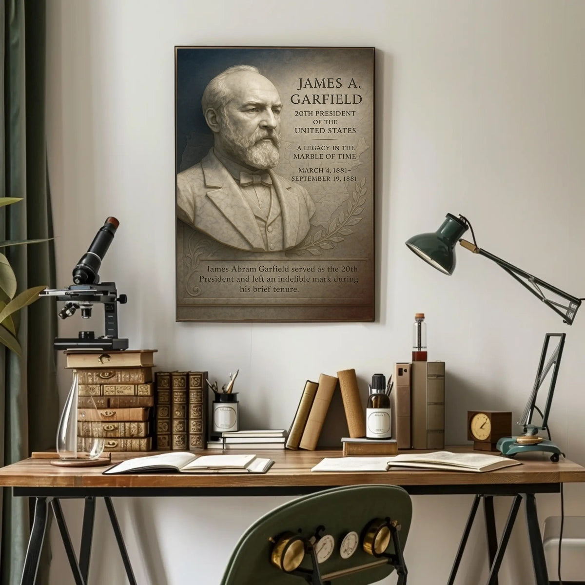 James A. Garfield 20th President Poster