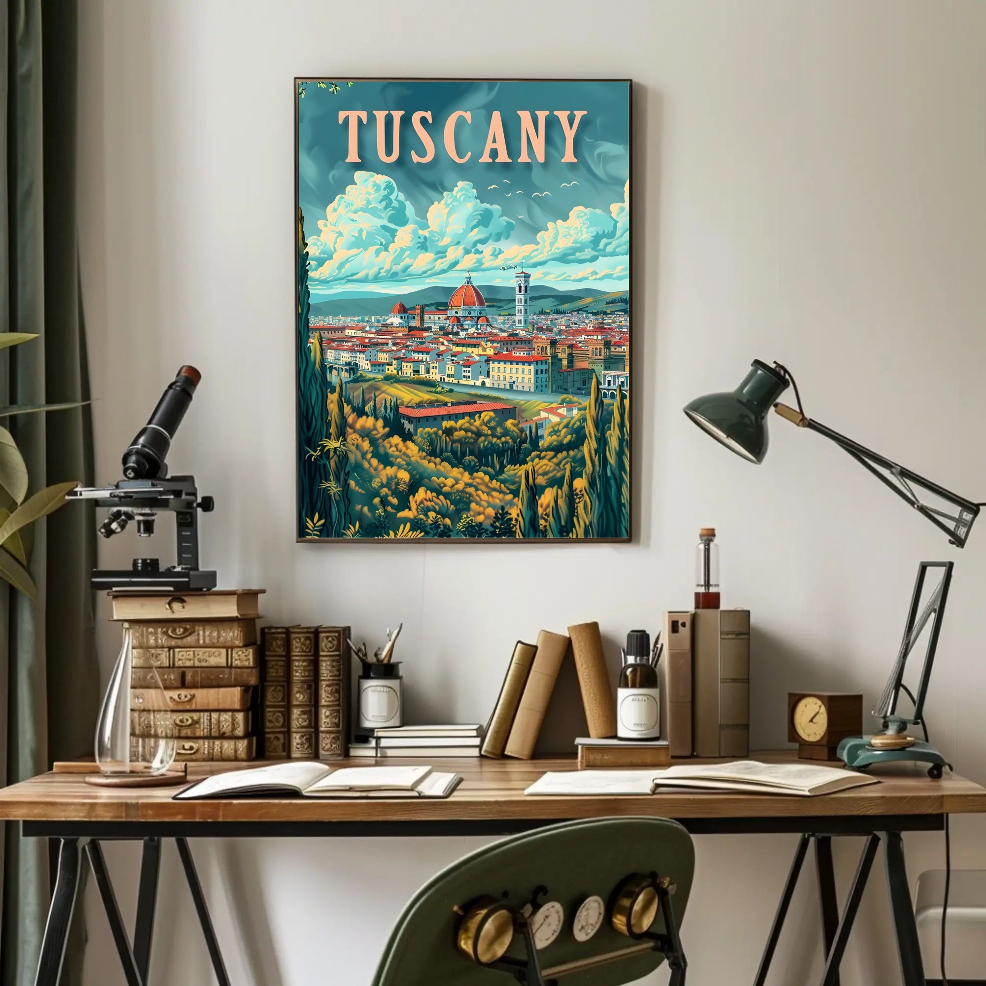 Scenic Tuscany Landscape Poster