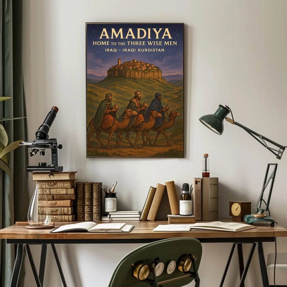 Amadiya Home to the Three Wise Men Poster