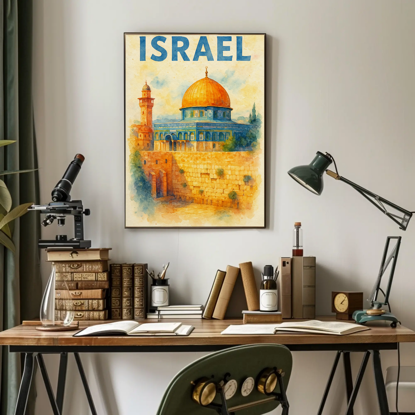 Israel Dome of the Rock Travel Poster