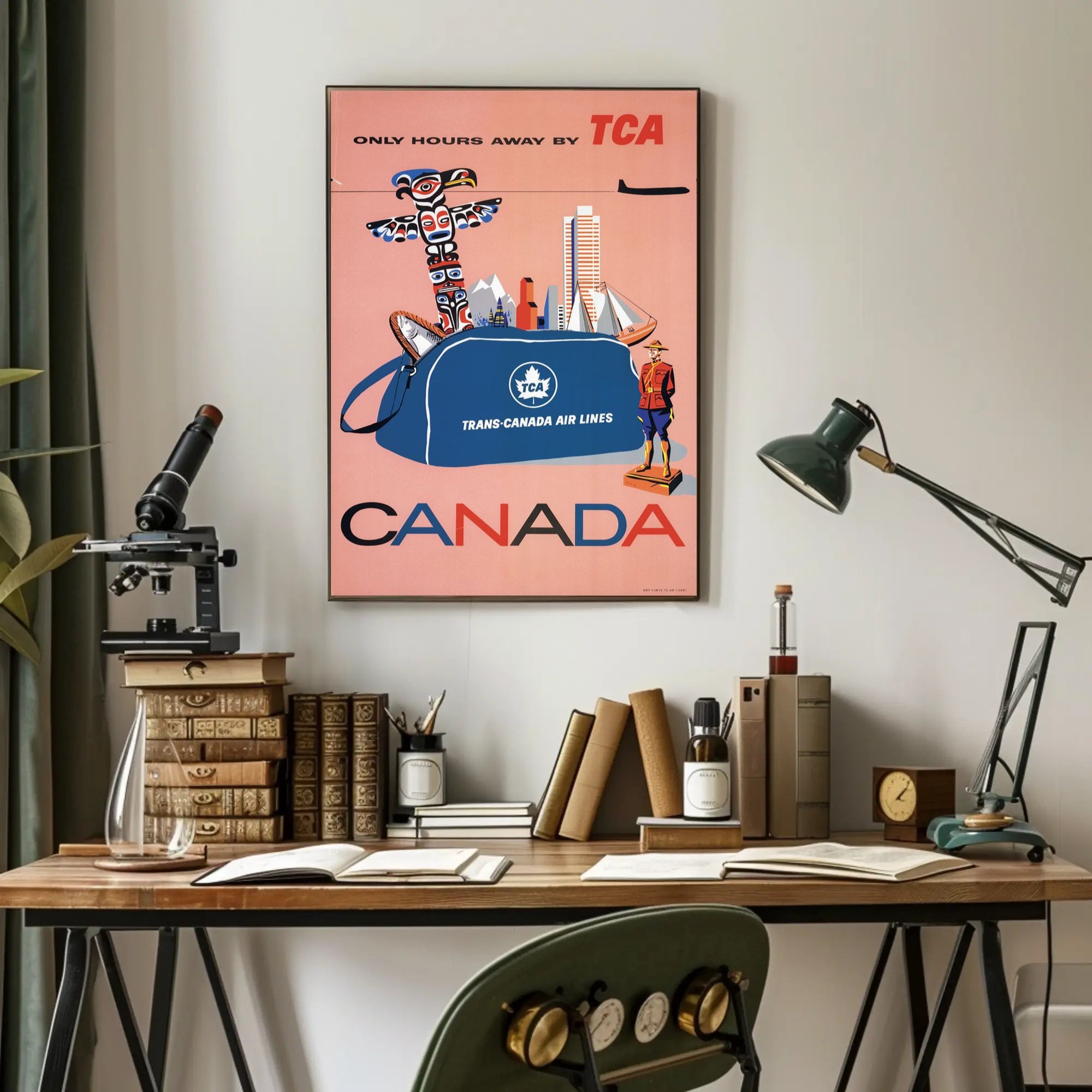 Vintage Trans-Canada Air Lines Travel Poster PosterGoat