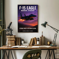 F-15 Eagle Mudhen, Starship Poster PosterGoat