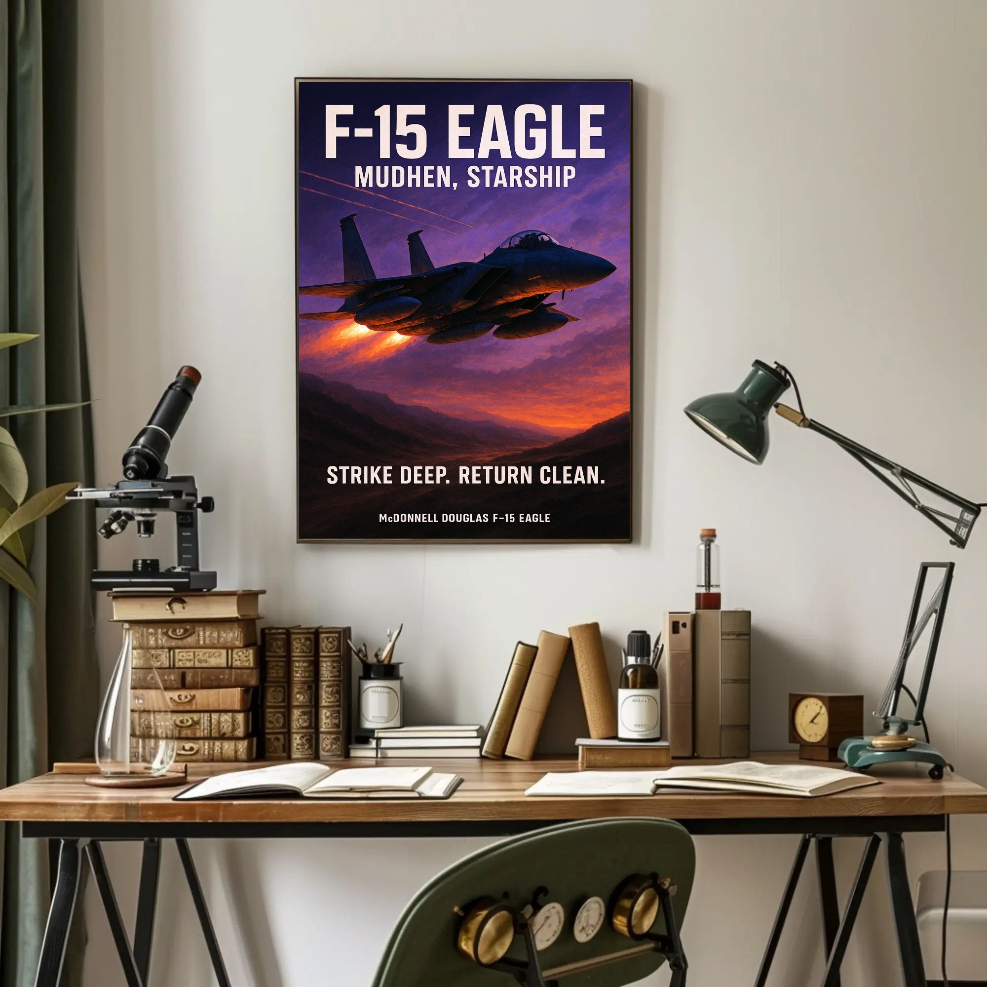 F-15 Eagle Mudhen, Starship Poster PosterGoat