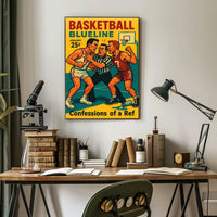 Basketball Blueline Poster