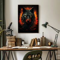 The Fiery Wolf Poster