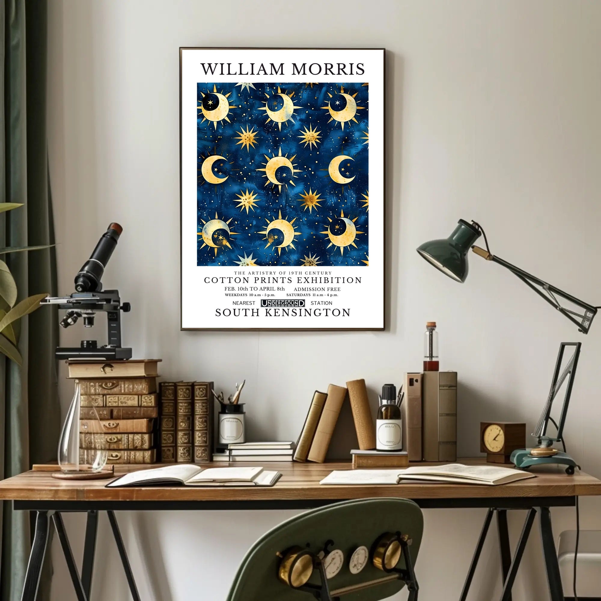 William Morris 19th Century Cotton Prints Poster