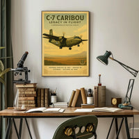 C-7 Caribou Legacy In Flight Poster Art PosterGoat