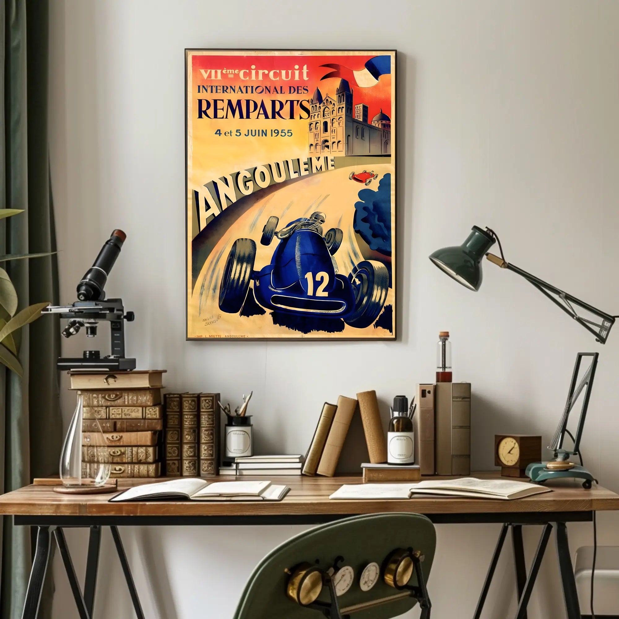 Circuit des Remparts 1955 Poster
