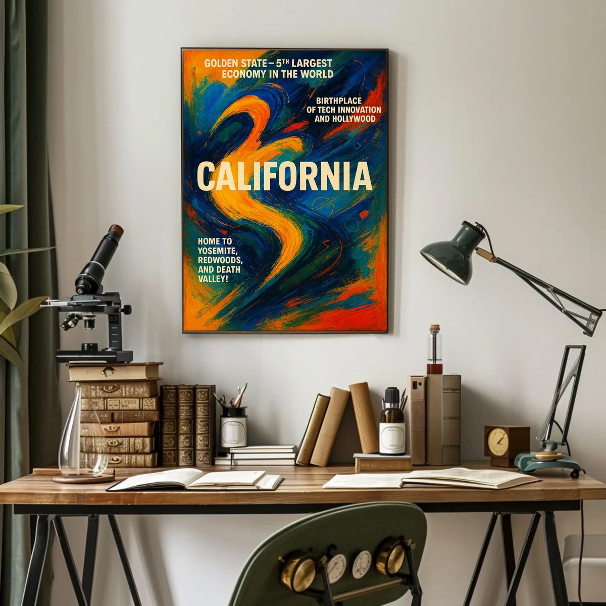 California The Golden State Poster