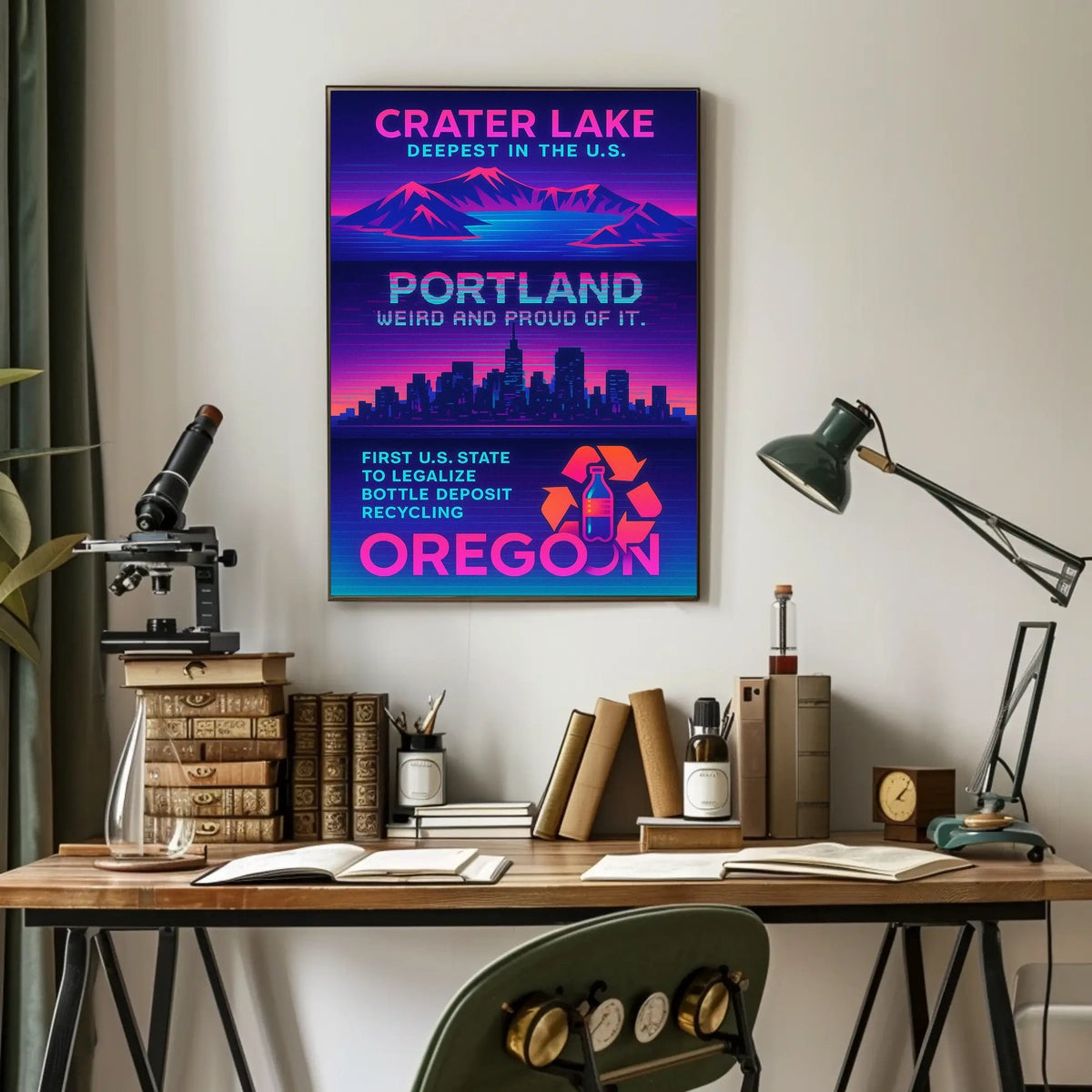 Portland Weird And Proud Poster