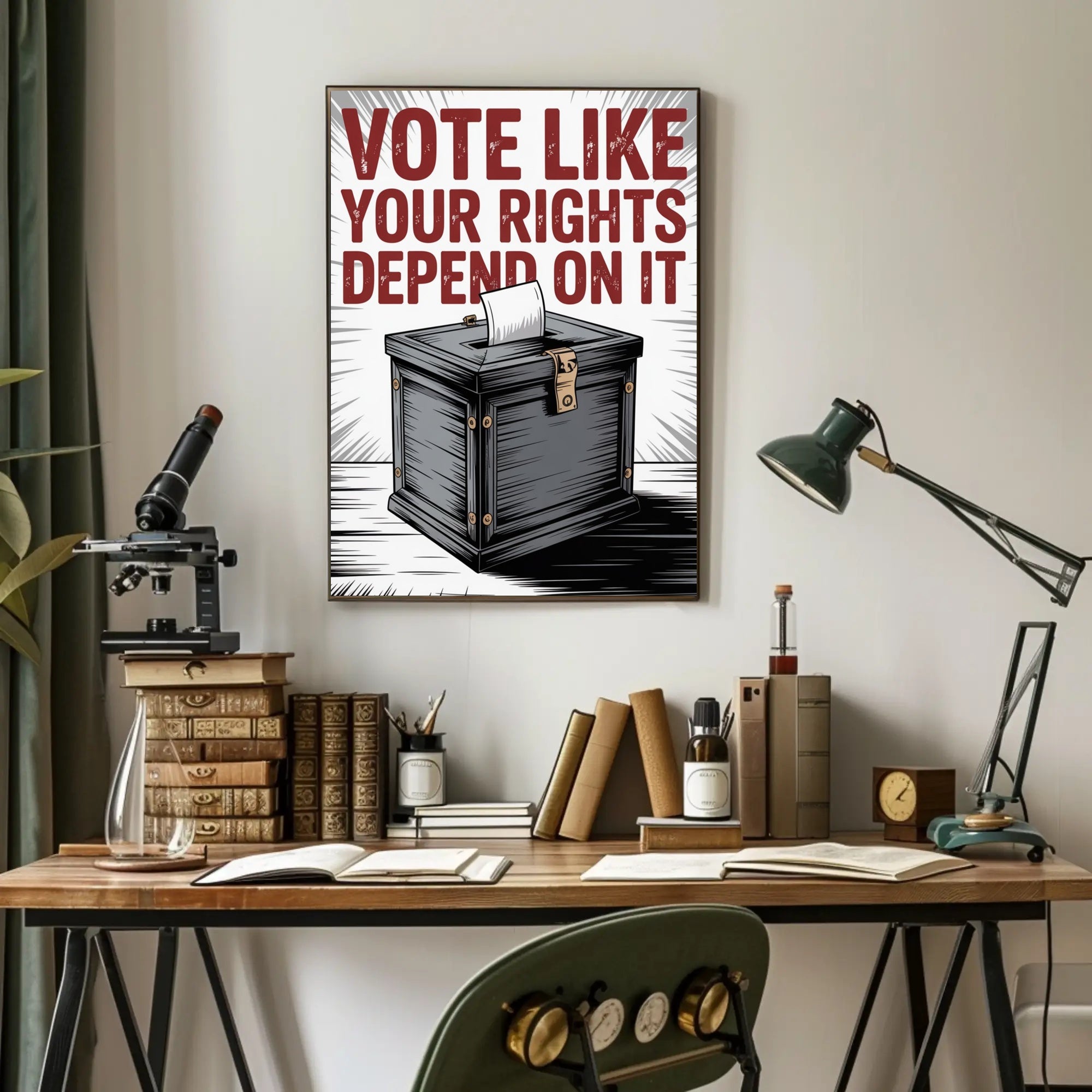 Vote Like Your Rights Depend On It Political Poster