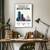 Experience the Heartbeat of Boston Poster PosterGoat