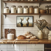 Surreal Duality Art Print: Abstract or Artistic Poster