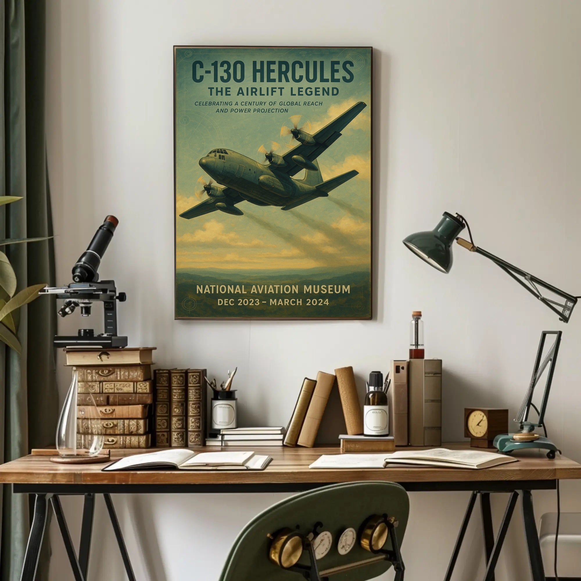 C-130 Hercules Airlift Legend Poster PosterGoat