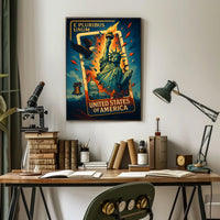 United States Of America Symbols Of Poster