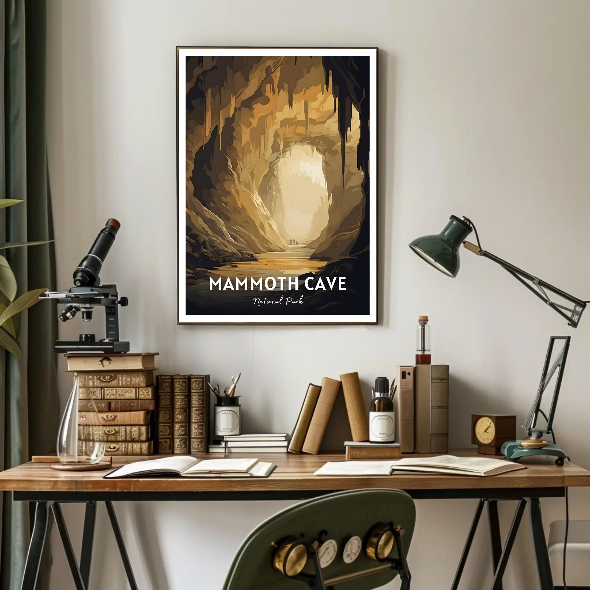 Mammoth Cave National Park Vintage Poster